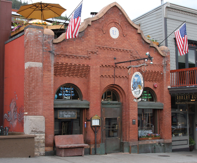 Exterior Photo of the No Name Saloon & Grill on historic Main Street Park City